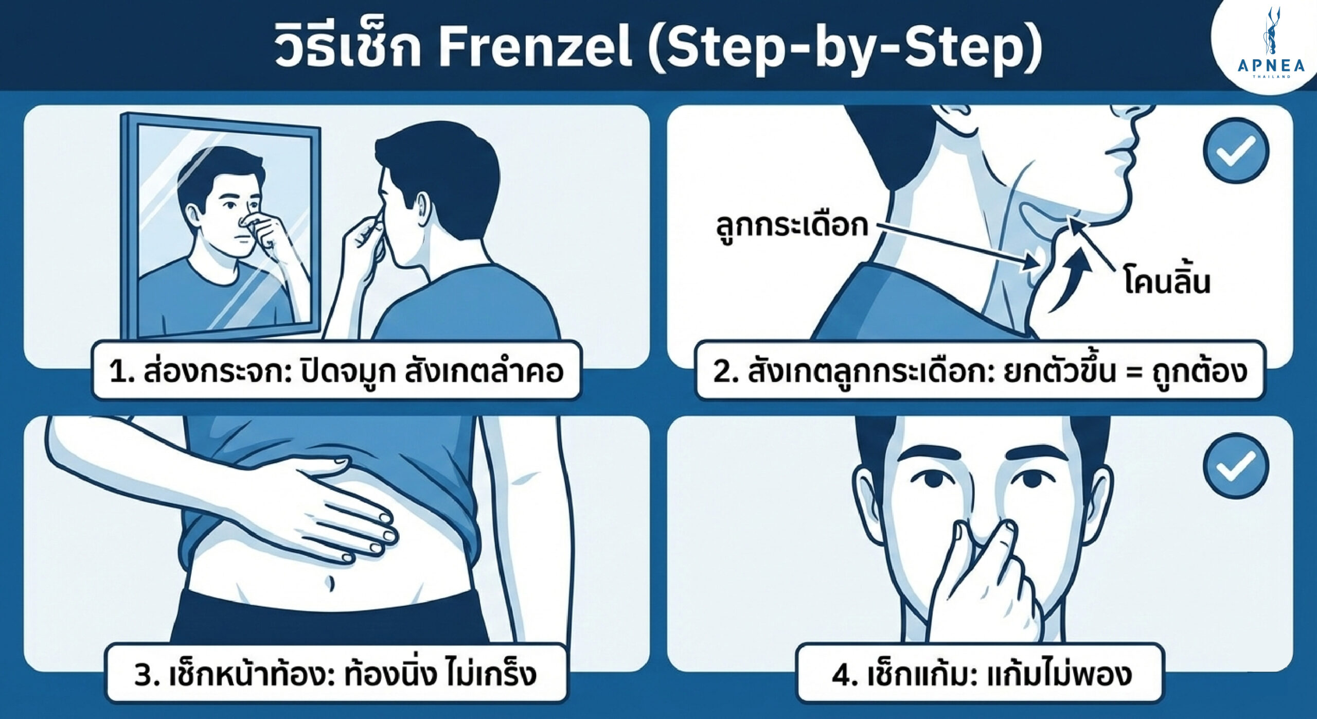 วิธีฝึก Frenzel สำหรับเรียนฟรีไดวิ่งในกรุงเทพฯ กับ Apnea Thailand